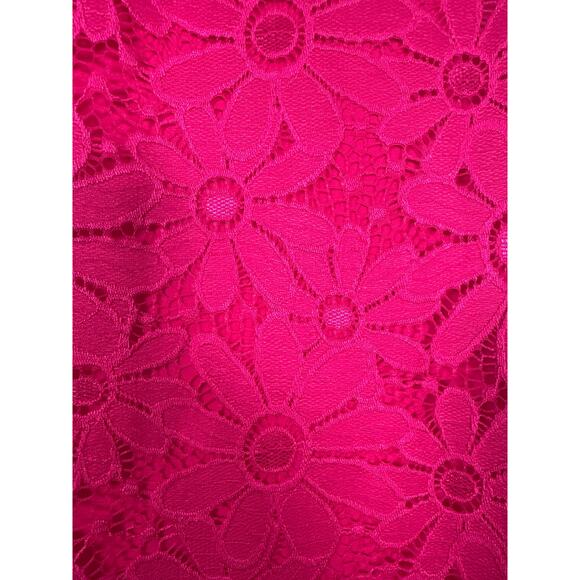 Tiana B Womens Sleeveless Lace Sheath Dress XL Pink Floral - Picture 4 of 9